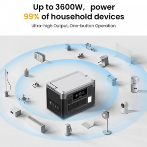 เครื่องกำเนิดไฟฟ้าพกพาอเนกประสงค์ 1800W สำหรับกรณีฉุกเฉิน ใช้ได้กับหลายเชื้อเพลิง พร้อมระบบโซลาร์เซลล์ LiFePO4 MPPT คลื่นไซน์บริสุทธิ์ สำหรับใช้ในบ้าน จัดส่งจากคลังสินค้าในสหรัฐอเมริกา สหภาพยุโรป และสหราชอาณาจักร ความจุสูง - Product Image 4