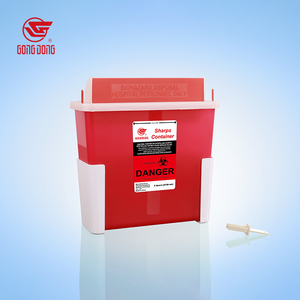 Contenedor de Desechos Médicos Desechable de 5 Cuartos para Montaje en Pared, Caja de Seguridad para Desechos Médicos con Aprobación 510k - Product Image 2