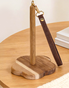 Portable Wood <strong>Wool</strong> <strong>Knitting</strong> Stand Acacia Wood Yarn <strong>Holder</strong> for Men's and Women's Gifts - Product Image 4