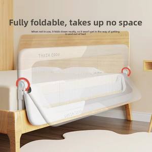 Barandilla de Seguridad para Cama de Bebé, Altura Ajustable, Anticaídas, Plegable, Barrera Lateral para Cama de Niños Pequeños, Protector de Cama para Bebés - Product Image 3