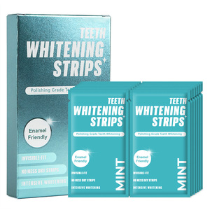 Tiras Blanqueadoras de Dientes con Menta, Amigables con el Esmalte, Ajuste Invisible, Blanqueamiento Intensivo, Caja de 250 Unidades - Product Image 1