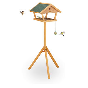 Mangeoire à oiseaux de jardin sauvage en bois moderne <span class=keywords><strong>pour</strong></span> cage Mangeoires à oiseaux Maison Mangeoire à oiseaux Poteau - Product Image 1