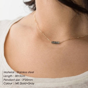 316L collar <span class=keywords><strong>de</strong></span> acero inoxidable <span class=keywords><strong>de</strong></span> <span class=keywords><strong>las</strong></span> mujeres <span class=keywords><strong>de</strong></span> cristal <span class=keywords><strong>de</strong></span> perlas encanto colgante <span class=keywords><strong>de</strong></span> oro <span class=keywords><strong>Bar</strong></span> múltiples capas <span class=keywords><strong>de</strong></span> collares - Product Image 6