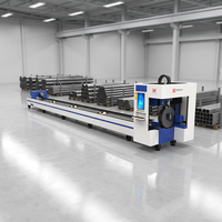 Machine de découpe de tubes laser à fibre de haute précision Linghan, commande CNC, certifiée CE FCC pour tubes métalliques/acier