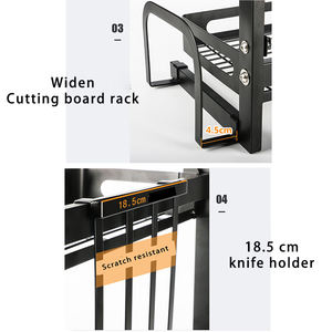 Ripiano <span class=keywords><strong>porta</strong></span> utensili da <span class=keywords><strong>cucina</strong></span> a 2 livelli Organizer mensola - Product Image 5