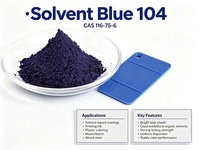 Bleu Transparent 2B Bleu Solvant 104 Colorant Anthraquinone à Faible Migration pour Plastiques PS SAN PMMA