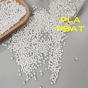 Venta directa de fábrica 100% gránulos de ácido poliláctico biodegradables Material plástico PBAT PLA gránulos de plástico compostables