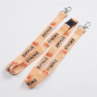 CH Wholesale Sublimation Printing Polyester Lanyards With Logo Custom Certification Keychain OEM ODM ECO Promotion Event Gifts