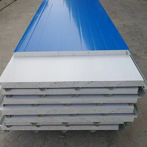 50mm thick 950mm wide eps sandwich panel with side steel exported to melbourne