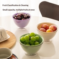 Dubbellaags verdikte cartoon schattige fruit- en groenten afgietbak keuken multifunctionele huishoudelijke PP plastic was- en afvoerhulp