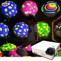 Système de mise à jour de contenu à distance, projection immersive de sphères, jeux de balles interactifs multi-thèmes