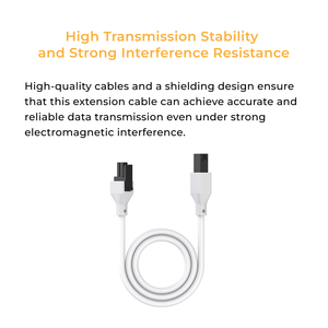 Cable de extensión para sensor HEMS de 50 cm con blindaje, compatible con conexión rápida y en cascada - Product Image 3
