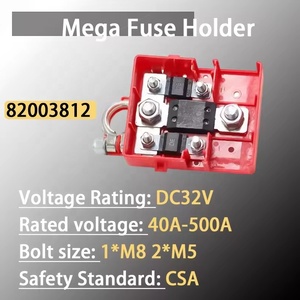 Portafusibles de 32V 400A, Conector de Terminal de Distribución de Batería de Liberación Rápida, Abrazadera de Batería para Caravanas 4x4 con Cubierta - Product Image 5