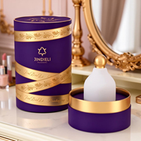 Boîte à parfum cylindrique de luxe en papier, emballage cosmétique personnalisé, boîte cadeau ronde, couleur et logo personnalisés, marque JDL