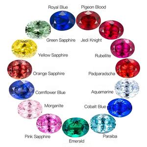 Pietre Preziose Sintetiche Anster Taglio Ovale 1-20ct Colore Rosa Chiaro Effetto Ghiaccio Frantumato per Gioielli - Product Image 6