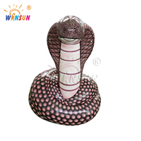 WINSUN Modèle de serpent gonflable géant de publicité de taille personnalisée pour l'extérieur