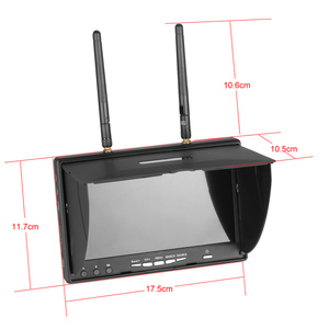 Moniteur FPV LCD5802S léger, écran haute fidélité, affichage fluide, sans latence, pour débutants en drone, amateurs de drones, <span class=keywords><strong>vol</strong></span> en extérieur - Product Image 3