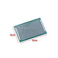 Papan PC Dua Sisi 2.54Mm Papan Sirkuit Cetak Hijau Papan Universal 2X8/3X7/5X7Cm untuk Papan Roti Percobaan DIY
