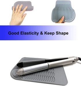 Tapis de maquillage en Silicone résistant à la chaleur, <span class=keywords><strong>fer</strong></span> plat pour cheveux à <span class=keywords><strong>friser</strong></span>, vente en gros, - Product Image 3