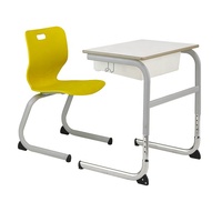 Meilleur prix pour les meubles de collège, ensemble de tables et de chaises individuelles, bureau d'étudiant réglable pour la salle de classe et chaises