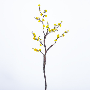 Long Branch Artificial plum Flower Wax plum Faux Flower Living Room Floor Flower Arrangement Home Decoration Desktop Wedding <strong>Flo</strong> - Product Image 4