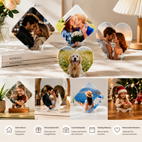 Marco de Fotos Acrílico Imprimible, Marcos de Fotos Acrílicos en Blanco para Sublimación, Impresión DIY por Transferencia de Calor