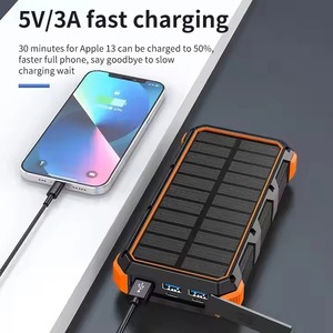 Batterie <span class=keywords><strong>solaire</strong></span> multifonction grande capacité Li-Polymère 22,5W avec charge rapide sans fil et lampe de camping pour l'extérieur - Product Image 4