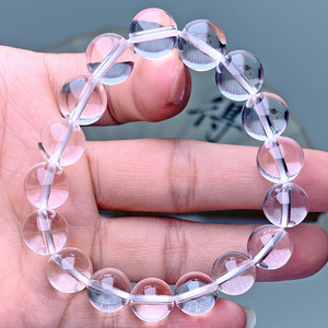 Chất Lượng Cao Tinh Thể Màu Trắng Đá Tự Nhiên Vòng Đeo Tay Tinh Thể Tay Duy Nhất Chuỗi Rõ Ràng Thạch Anh Vòng Đeo Tay Quyến Rũ Cho Đồ Trang Sức Phụ Nữ - Product Image 3