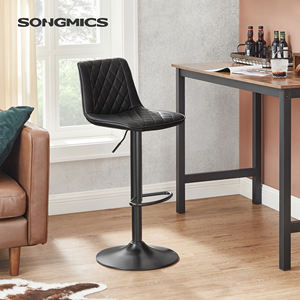 <span class=keywords><strong>SONGMICS</strong></span> Siège moderne en cuir pu <span class=keywords><strong>tabouret</strong></span> de <span class=keywords><strong>bar</strong></span> pivotant en métal tabourets de <span class=keywords><strong>bar</strong></span> pivotants en métal en gros chaise ou salle à manger cuisine - Product Image 2