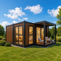 Maison préfabriquée de qualité industrielle en acier et bois avec panneaux sandwich pour boutique en plein air, hôtel, appartement, bureau, centre commercial, villa, salle de bain