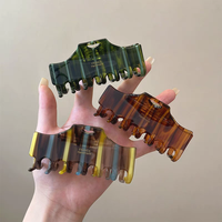 Accessoires pour cheveux Ganchos Para El Cabello Pince à cheveux Acétate Square Sweet Personal Hair Clip