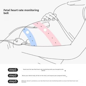 Cinturón de Monitor Fetal <span class=keywords><strong>CTG</strong></span> Reutilizable con Orificios para Botones, Correas Abdominales Elásticas para Monitoreo del Ritmo Cardíaco Fetal, 6 cm, para Chequeos Hospitalarios - Product Image 6