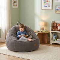 Fauteuil pouf enfant durable à une place, rembourré en mousse douce, confortable et design décontracté, idéal pour le jeu et la télévision