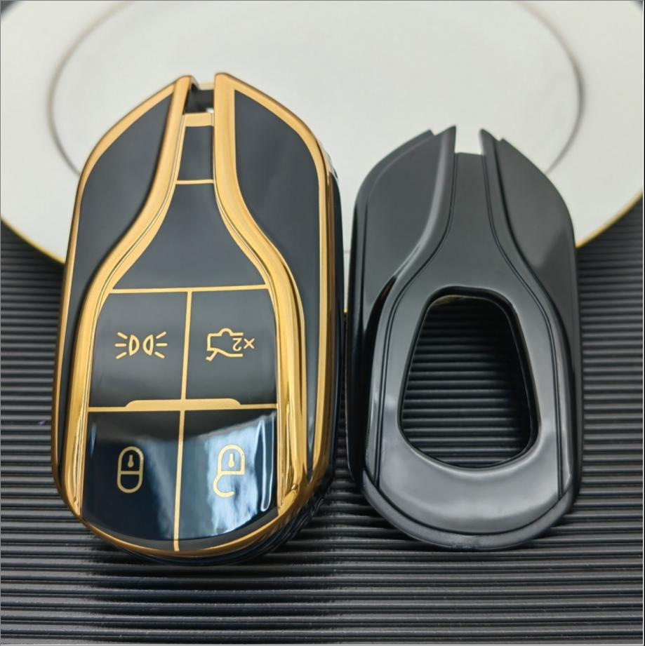 Elegant black+ [gold edge single shell]