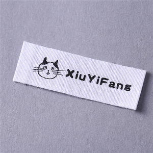 Etiquetas de algodón personalizadas Xlg rectangulares blancas impresas para ropa y prendas de vestir - Product Image 3