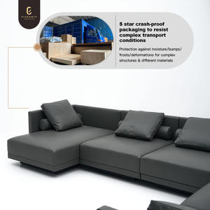 उच्च गुणवत्ता वाले इतालवी लक्जरी सोफे कारखाने विंटेज डिजाइन मजबूत शैली बैकरेस्ट सोफे आधुनिक फैशन संयोजन अनुभागीय सोफा - Product Image 6