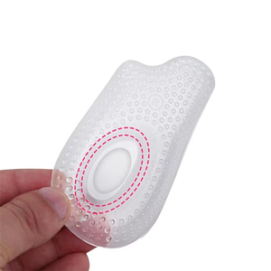 1 Par de Plantillas de Gel de Silicona Suave para Talón, Alivio del Dolor, Soporte para Espolón Calcáneo, Almohadillas para Zapatos, Insertos Cómodos para el Cuidado de los Pies - Product Image 1