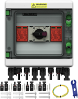 Caja Combinadora Fotovoltaica de 8 Cadenas 1000VDC con Fusible MCB SPD IP65 Material PC+ABS Certificación CE para Sistema Solar
