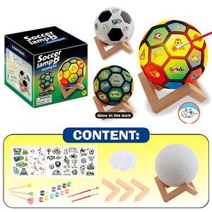 子供のためのLEDライトサッカーモデルDIYおもちゃの絵画キット - Product Image 6
