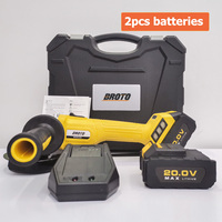 Outils électriques sans balais à vitesse variable 801 Meuleuse d'angle électrique sans fil Support 100 mm