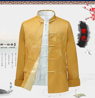 Chemise Hanfu de style traditionnel chinois avec broderie de dragon, costume Tang, t-shirts Kung Fu pour hommes, hauts, vestes, cheongsam, manteaux du Nouvel An