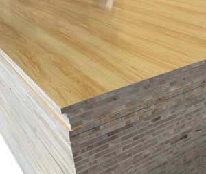 Tablero de bloque laminado de <span class=keywords><strong>melamina</strong></span> de 18mm/tablero de bloques <span class=keywords><strong>Color</strong></span> <span class=keywords><strong>madera</strong></span> blanca E0 E1 Pino Malaca Núcleo de álamo para muebles de gabinete Armario - Product Image 5