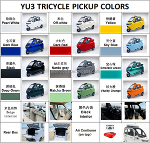 ELN-YU3 EEC COC Approval High Speed Motor Adult 3 Wheel Pickup Electric <strong>Tricycle</strong> <strong>Scooter</strong> - Product Image 6