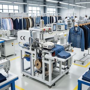 Machines à coudre industrielles entièrement automatiques pour poches, grandes machines à coudre industrielles pour poches de vêtements - Product Image 1
