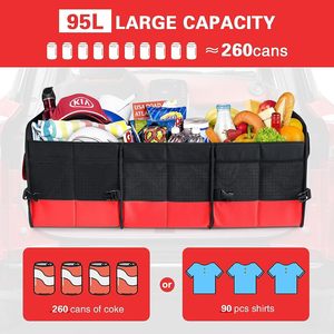 OEM ráp xe Thân cây Tổ Chức-đa ngăn không thấm nước hộp lưu trữ cho SUV/Mini-Van/sedan (có thể gập lại & di động) - Product Image 5