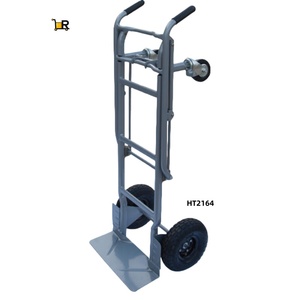 Dapat disesuaikan Aluminium tugas berat teleskopik truk troli empat roda keranjang tangan baja Platform OEM keranjang taman lipat - Product Image 5