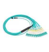 Kabel Patch Cord Serat Optik MPO-MPO OM3 OM4 12/24 Core Berkualitas Tinggi Skylynn Guangdong