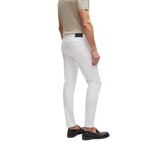 High Quality Straight-leg Business Suit Pants Stretch Slim <b>White</b> <b>Jeans</b> Blank Casual Denim Stacked <b>Jeans</b> <b>Men</b> Trouser - Product Image 3