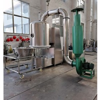 Secador de Lecho Fluidizado de 300 kg de Capacidad, Controlado por PLC, con Transmisión por Engranajes, de Acero Inoxidable SUS316L, para Queso Parmesano Rallado, con Calentamiento Eléctrico