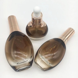 Ensemble de contenants cosmétiques, pots à crème en verre, flacons cosmétiques, ensemble d'emballages pour soins de la peau, 30g 50g 40ml 100ml 120ml, luxe - Product Image 1